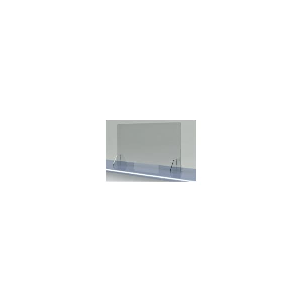 Professional Plastics Acrylic Countertop Sneeze Guard With Legs, 0.220 Thick 48 Wide X 32 T FAB-SNEEZEGUARD48X32FREESTANDI - main